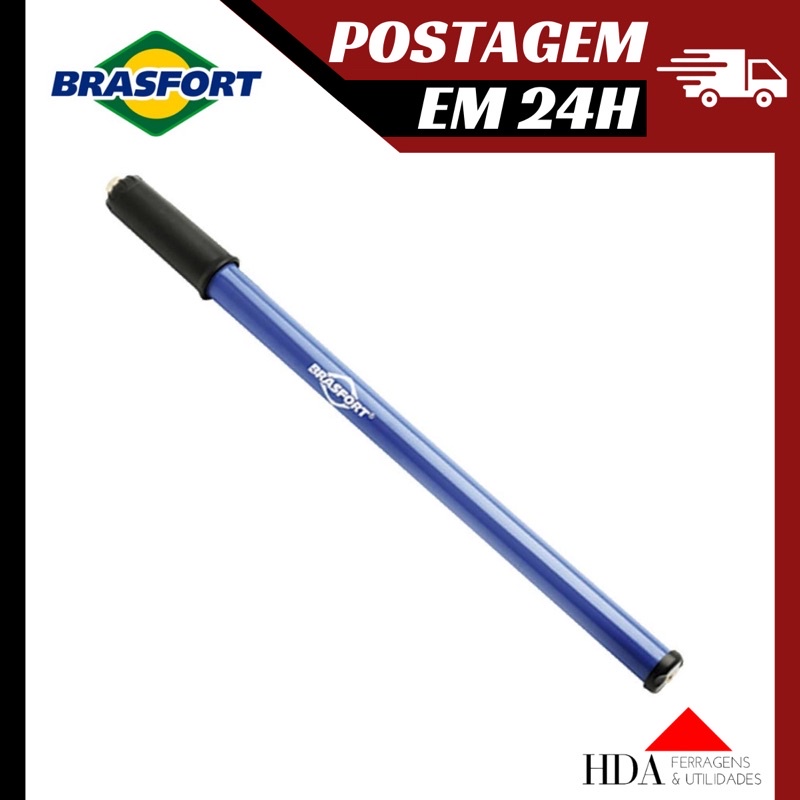 Bomba De Ar Manual Bastão Encher Pneu Bike Bicicleta Moto Bola Azul ...