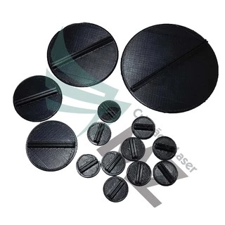 Kit 14 Bases P/ Miniaturas Papel - Escala P/ Grid 2,5x2,5