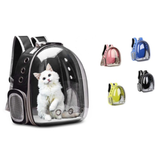 Mochila Pet com Visão Panorâmica Astronauta Para Cães e Gatos