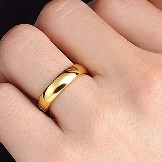 Aliança Moedas antigas Casamento Noivado Tradicional 4mm Avulsa Banho de Ouro de 5 Milésimos