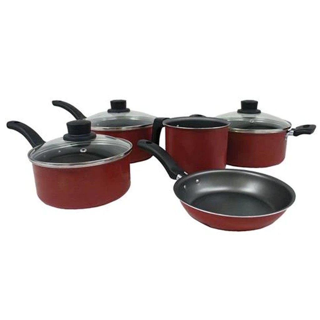 Conjunto 5 panelas antiaderente Veneza eirilar | Shopee Brasil
