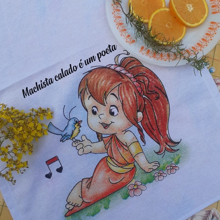 Pano de prato - Machista calado é um poeta [ESTAMPA SURPRESA]