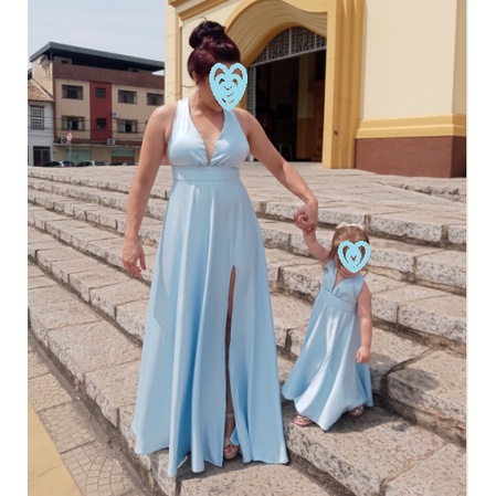 Vestido longo best sale mae e filha