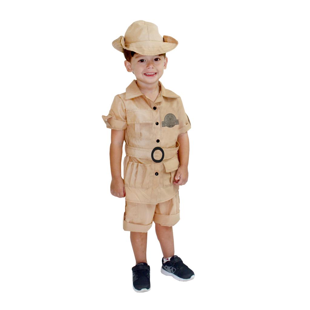 fantasia safari infantil masculino