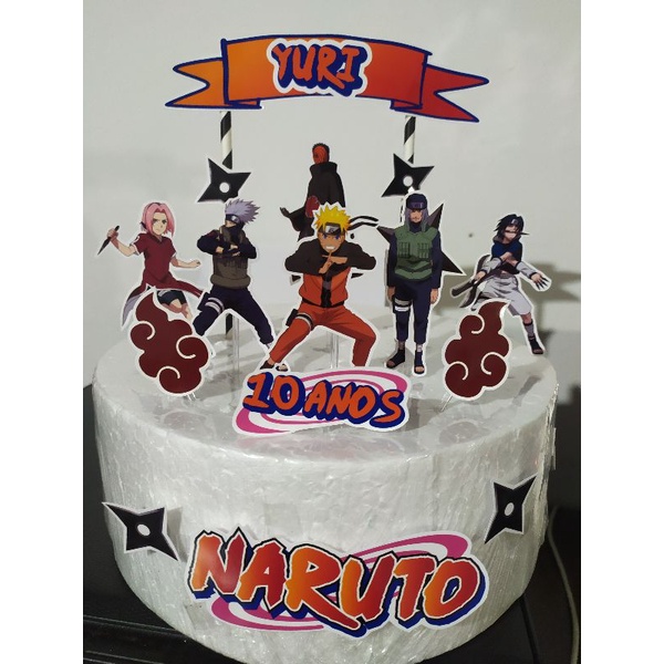 mimosdapri28 - Topo de bolo Naruto para comemorar os 14