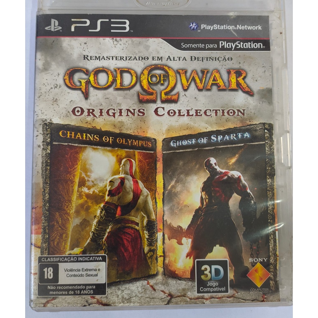 God of war Origins Collection - Jogo PS3 Midia Fisica