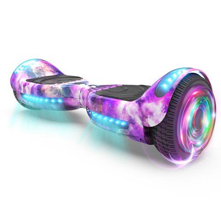 Hoverboard Skate Élétrico Bluetooth Com Led Alça Curta 6,5