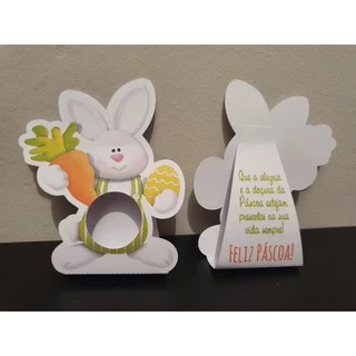 Porta Bombom - Coelhinho - Páscoa - Lembrancinha - Com mensagem em Oferta na Shopee