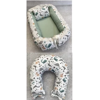 Ninho Redutor de Bebê + Almofada para Amamentar Lançamento - Dinossauros em Oferta na Shopee
