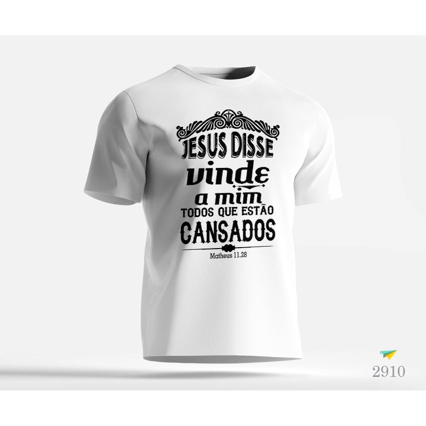 Camisas com best sale frases evangélicas