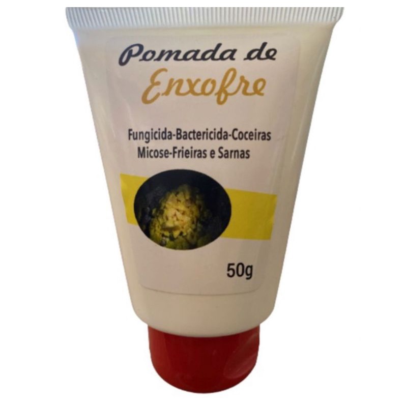 Pomada Gel Enxofre 50g Fungicida Coceiras Micose Frieiras e Sarnas ...