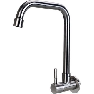 Torneira Gourmet Cozinha de Parede de Aço Inox Escovado 11623