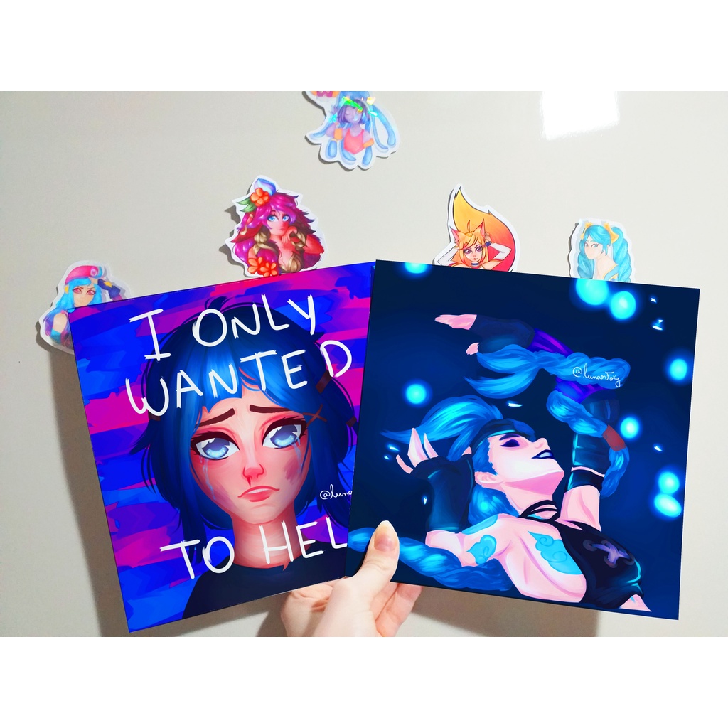 Pack de Prints Arcane - Powder e Jinx | Shopee Brasil