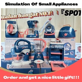 Children's Simulation Electric Kitchen Toys Boys and Girls Simulation Electric Washing Machine Small Appliance Set