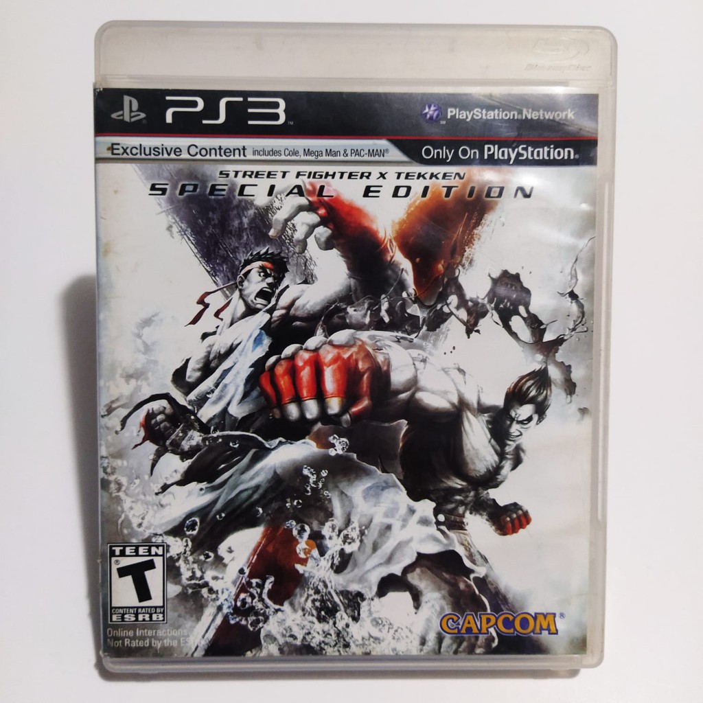Jogo Ps3 - Street Fighter X Tekken Especial Edition - Ps3 - Midia fisica  Usado Original