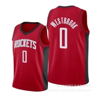 Camisa Barata Rockets Nba 0 weishao De Basquete Westbrook Bordado Retrô S202 c0kb