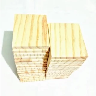 20 Placas Madeira Pinus Lixada 10 x 15cm