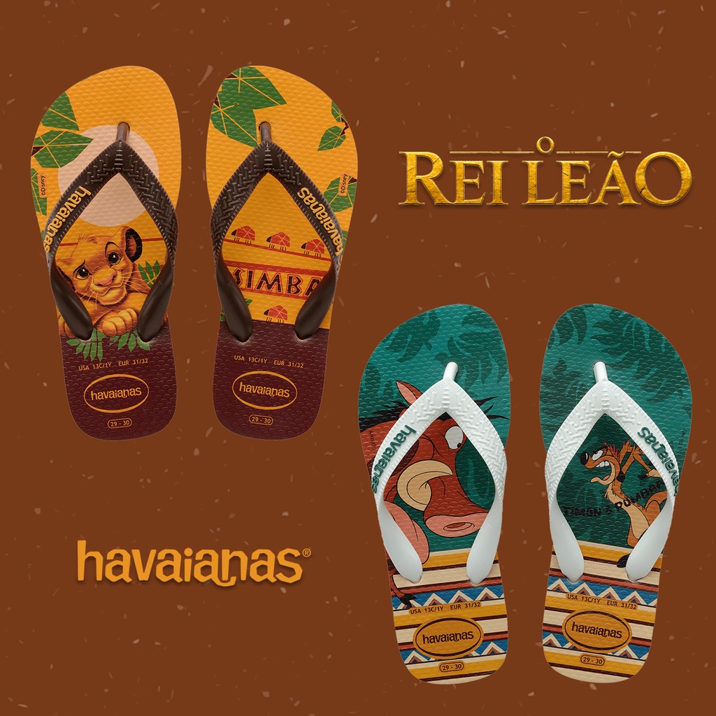 Havaianas do rei 2025 leao