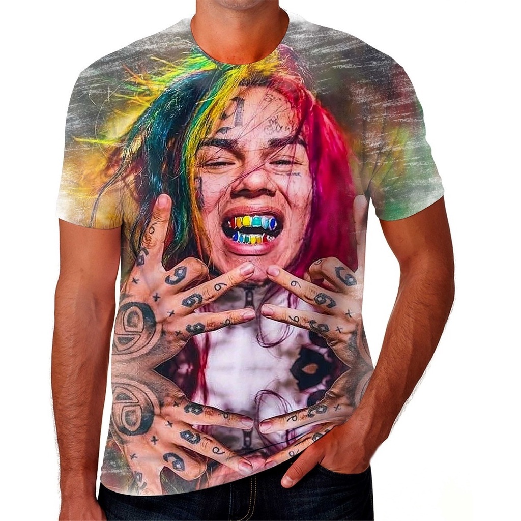 Camiseta Camisa Six Nine 6ix9ine Trapper Rapper 2020 Sucesso Shopee
