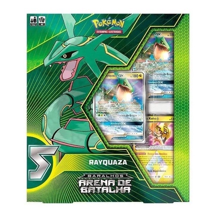 Box Pokémon Destinos Ocultos Rayquaza-GX Shiny Solgaleo-Gx Dourado