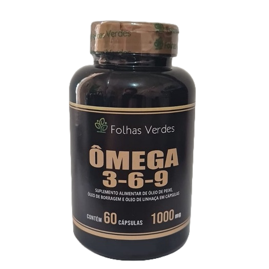 Ômega 369 1000mg PREMIUM 60 Cápsulas Folhas Verdes Shopee Brasil