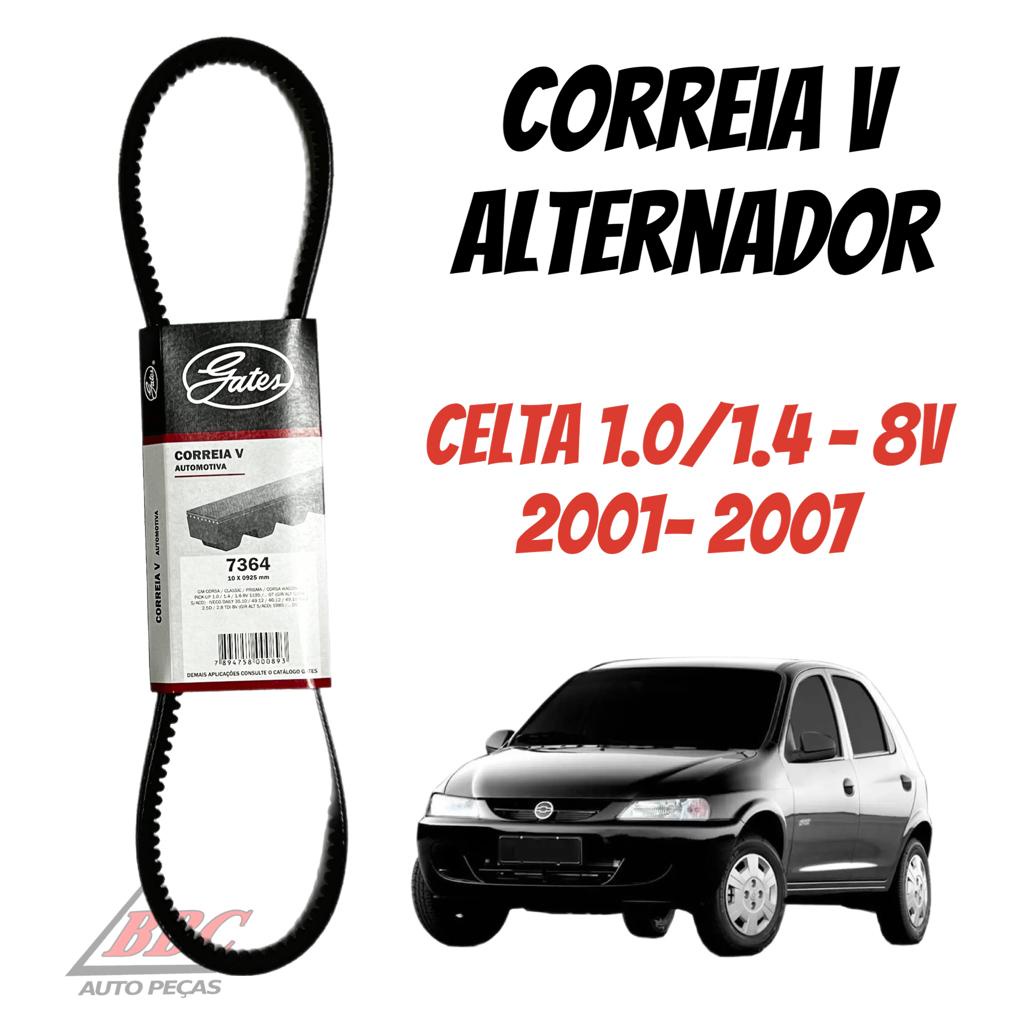 Correia V Alternador Celta 1.0/1.4 - 8V - 2001 ate 2007 - GIR/ALT ...