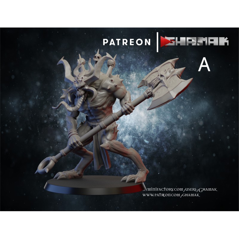 Miniaturas RPG Hell Daemon Warrior Resina DnD D&D Boardgame Tabletop ...