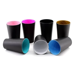 Copo de Festa Rígido Twister Preto Fosco