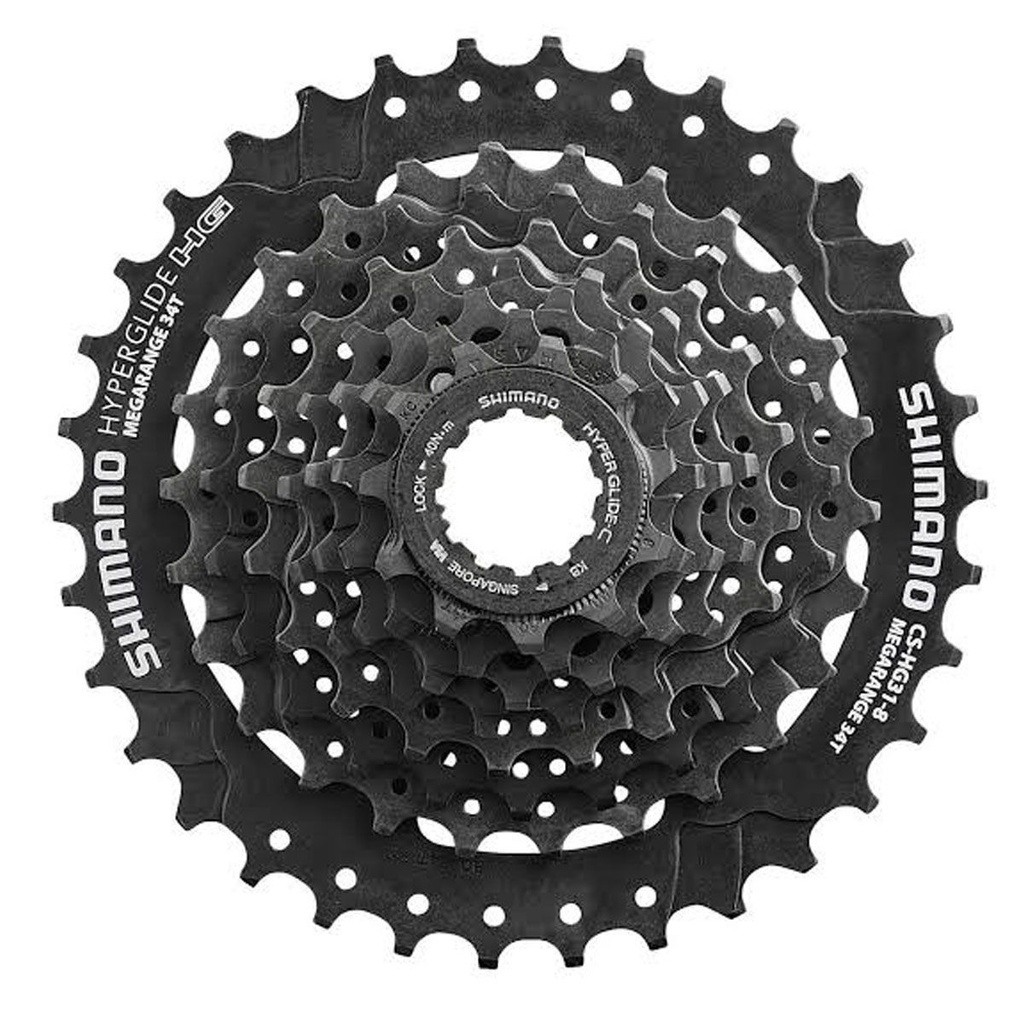 Cassete K7 Shimano CS HG31 8 Velocidades 11 34 Dentes Mega Ranger