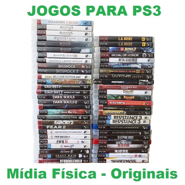 Jogos ps3 midia fisica - Videogames - Vila Silva Teles, São Paulo  1252020488
