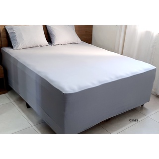 Jogo de Lençol p/ Cama Box Complet Palha Queen 03 Peças - Percal