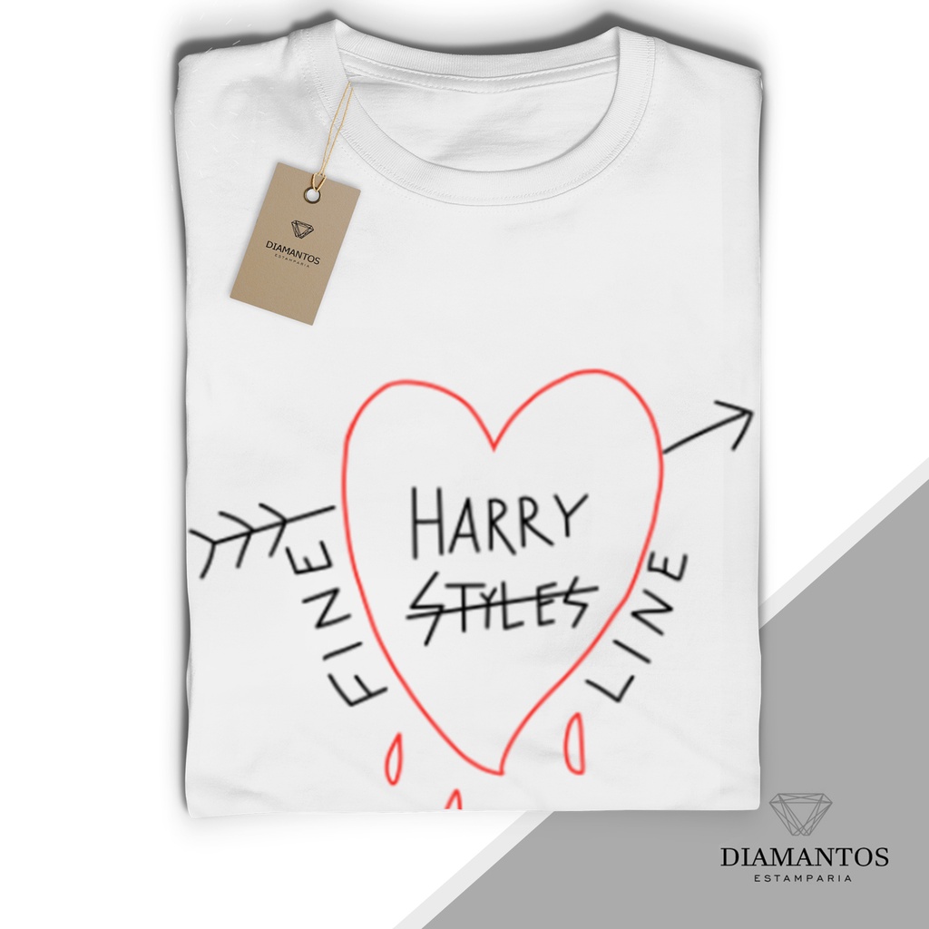 Camiseta Harry Styles Fine Line baby look e unissex MALHA COM ELASTANO