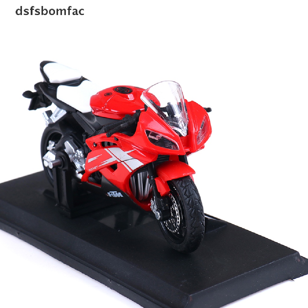 Moto de Ferro Corrida Miniatura Yamaha FJR 1300 1:12 na Caixa