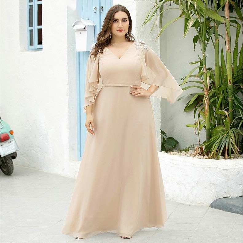 Vestido madrinha best sale de casamento nude