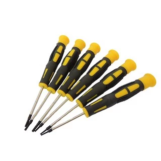 Kit Chaves De Torx De Precisão com 6 Peças Reparos - T5,T6,T7,T8,T9 E T10