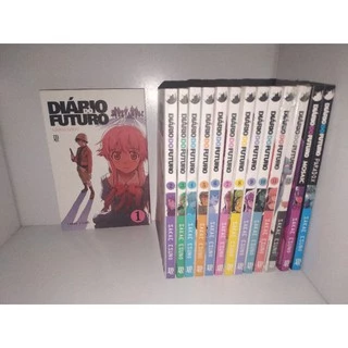 coleção de mangás diário do futuro 1 ao 12 mosaic e paradox mirai Nikki completo