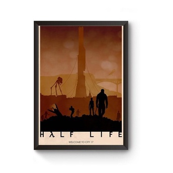 Poster Moldurado Arte Game Half Life 2 Quadro A4 | Shopee Brasil