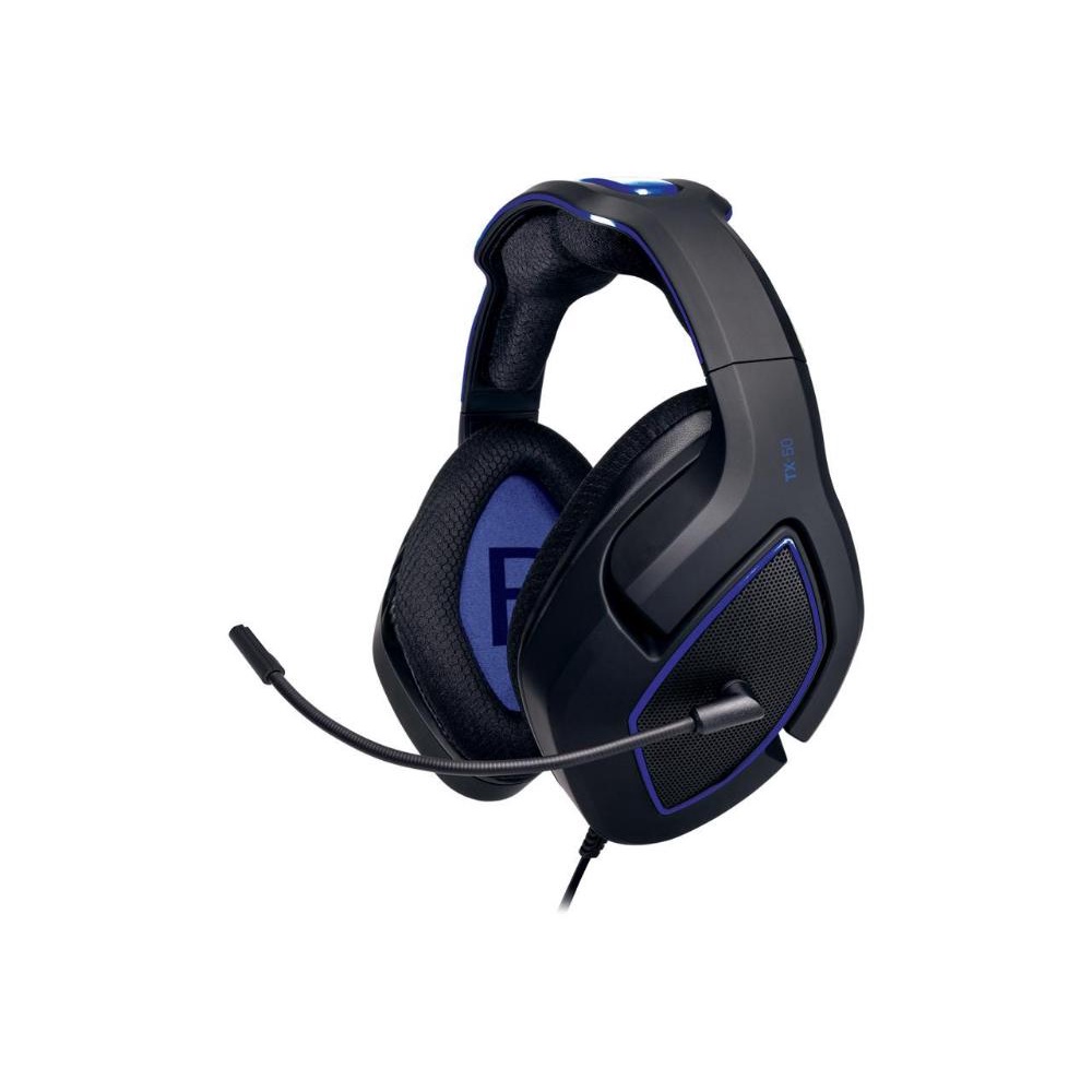 VoltEdge TX50 Wired Headset Preto e Azul com Fio PS4 e PC