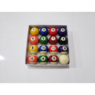 Jogo Bolas De Bilhar Snooker Sinuca 52mm 16 Peças - R$ 194,9