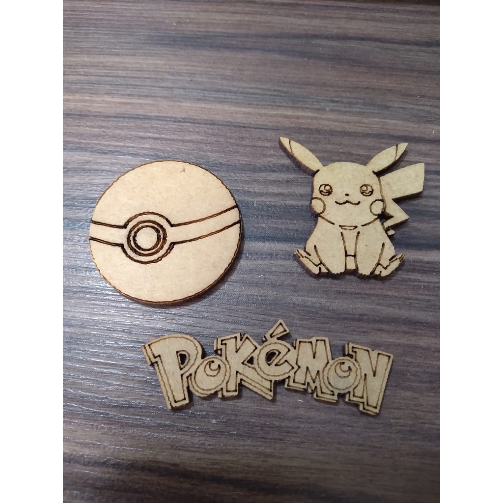 PALAVRA MDF POKEMON - Lembrança Chique