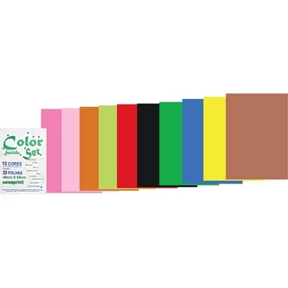 Papel Color Set A4 Sortidas 50 fls 120g 210mmx 297mm
