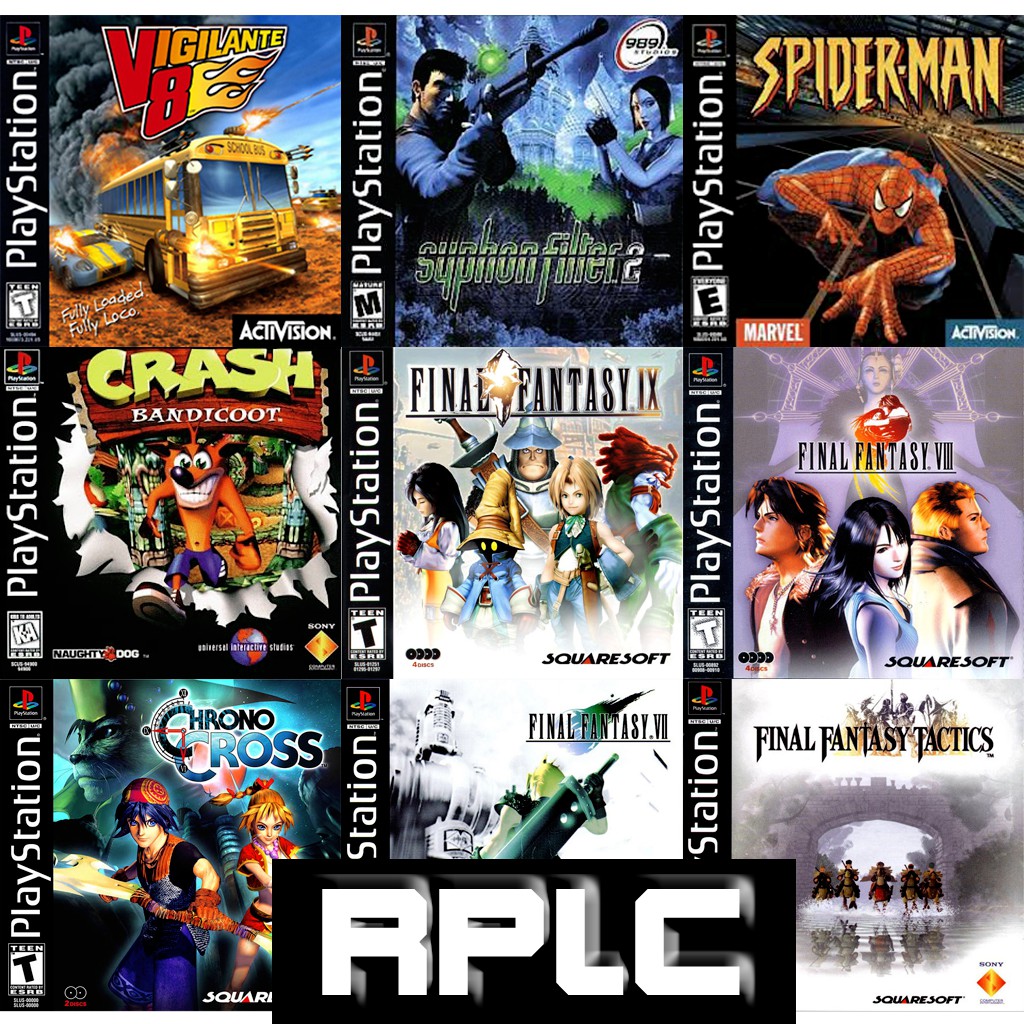 6 JOGOS PS1 A ESCOLHA CAPA FOTOGRAFICA E COM IMPRESSÃO NO CD GRATIS