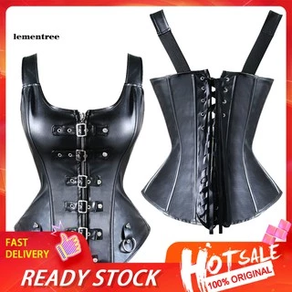 SSY Mulheres Sexy Apertado Faux Leather Harness Tribunal Corset Corpo Forma De Cinto Bustiers Shapewear