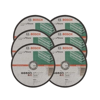Discos de Corte 180mm p/ Pedras Bosch Kit com 6 Standard for Stone 7"
