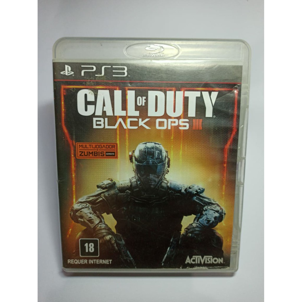 Call Of Duty Black Ops 3 Ps3 Midia fisica Original Seminova Funcionando e  Testada 100% perfeita encarte Original Envio Imediato Pra todo Brasil.  Levando mais de 2 jogos tem Promoção so - Desconto no Preço