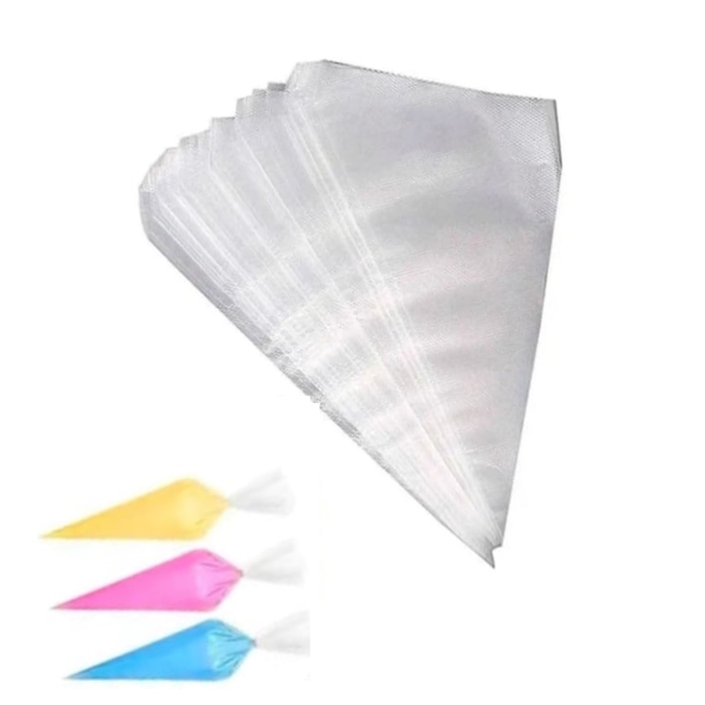 Saco Para Confeitar Descartável Plástico 25cm 50pçs