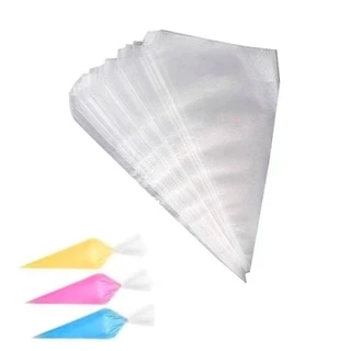Saco Para Confeitar Descartável Plástico 25cm 50pçs