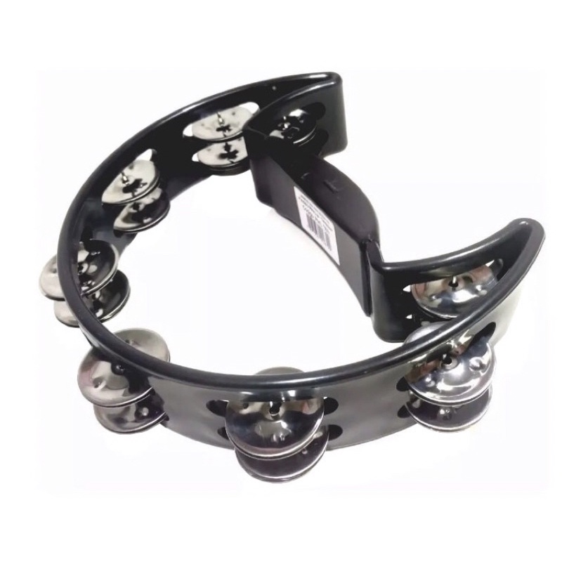 Pandeiro Pandeirola Meia Lua Percussão Profissional Preto | Shopee Brasil