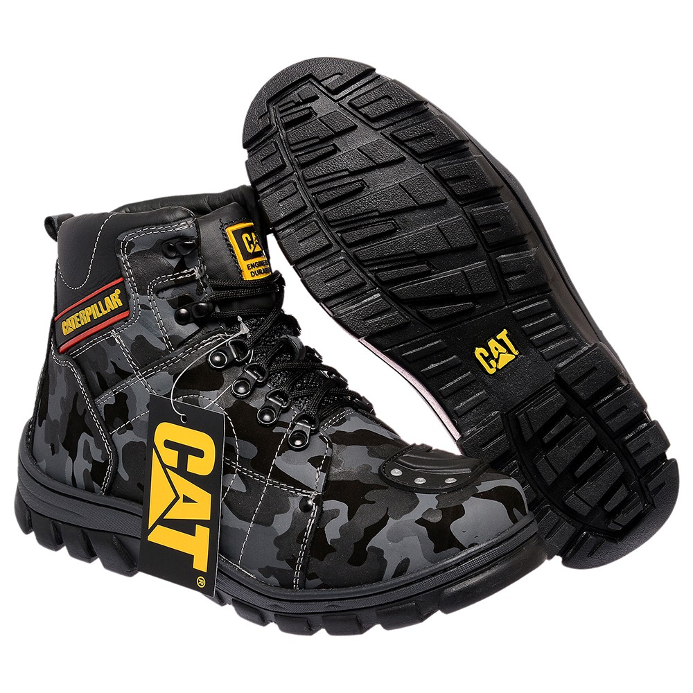 Shops bota motociclista coturno cat masculina original caterpillar