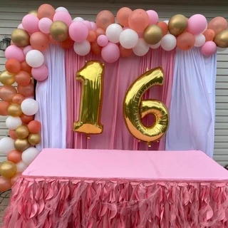 Balão Número Metalizado 40cm (1un) Fantasminha Decoração Festa Aniversário 15 Anos